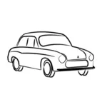 Vintage samochód wektor rysunek