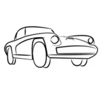 Sportwagen vector tekening illustraties