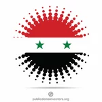 Syrisk flagg halvtone effekt