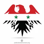 Símbolo de águila bandera siria