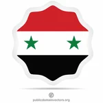 Naklejka z flagą Syryjską