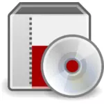 Vektor grafis dari sistem ikon Penginstal disc