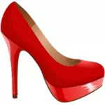 Red shoes vector image