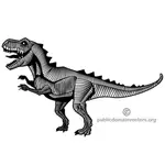 Dinosaur monster glinsterende clip art