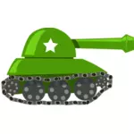 Cartoon tank vector afbeelding