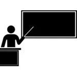 Mannelijke leraar pictogram vector illustraties