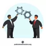 Teamwork-Vektor-Konzept