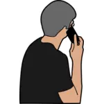 Person with telephone