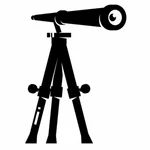 Silhouette de télescope