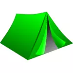 Desenho vetorial de tenda verde