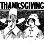 Thanksgiving pilgrimer bild
