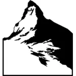 Berg van zwart-wit