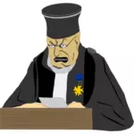القاضي في العمل الرسم المتجه