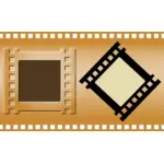 Tři filmové pásky vektorový obrázek