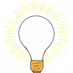 Bombilla de luz o un símbolo de la idea