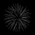 Focuri de artificii argint vectoriale miniaturi