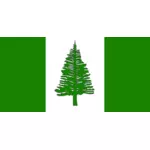 Immagine di vettore di bandiera dell'isola Norfolk