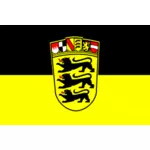 バーデン ・ ヴュルテンベルク州の旗の旗ベクトル クリップ アート