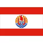דגל פולינזיה הצרפתית בתמונה וקטורית