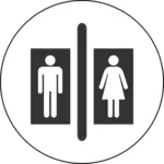 Toilet pictograph image
