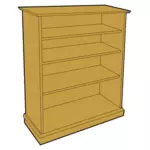 Clipart vectorial de librería de madera