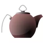 Ilustracja wektorowa czajnik lub herbaty pot