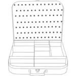 Suitcase vector drawing