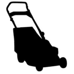 Illustration vectorielle de la silhouette de la tondeuse à gazon
