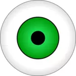 Yeşil göz iris vektör çizim