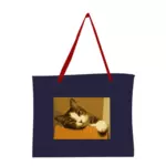Tasche mit Katze Bild