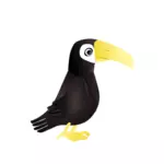 Illustration vectorielle simple toucan
