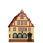 Vector bildet av rådhuset i Bad Rodach