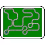Gila Racer web papan permainan vektor ilustrasi