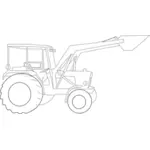 Obrysový obrázek traktoru