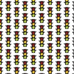Traffic lights seamless pattern