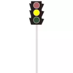 Yellow traffic light image