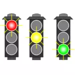 Traffic lights selection vector image