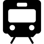 Ilustracja wektorowa z piktogram pociąg