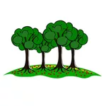 Trees vector graphics