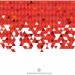 Rødt trekantet mønster