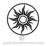 Plemienny symbol wektor clipart