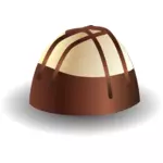 美味的巧克力果仁糖的插图