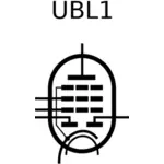 Ícone de vetor de tubo UBL1 de rádio