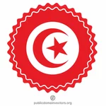 Tunesische vlagsticker