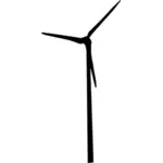 Silueta de turbină eoliană