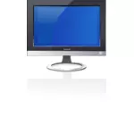 LCD monitor vector tekening