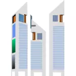 Style de Jumeirah Emirates Tower Hotel bâtiment vector clipart