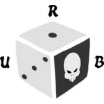 Vektor ilustrasi logo untuk URB permainan