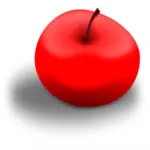 Imagen vectorial de manzana roja