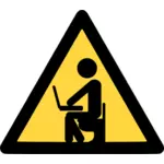 Computer privacy vector sign